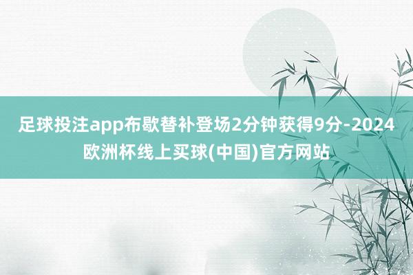 足球投注app布歇替补登场2分钟获得9分-2024欧洲杯线上买球(中国)官方网站