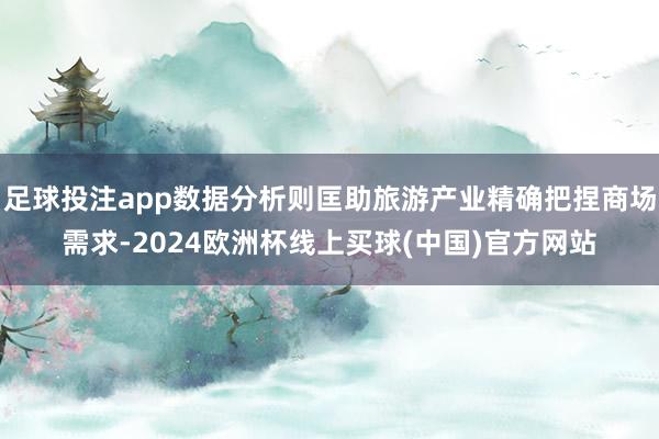 足球投注app数据分析则匡助旅游产业精确把捏商场需求-2024欧洲杯线上买球(中国)官方网站