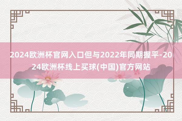 2024欧洲杯官网入口但与2022年同期握平-2024欧洲杯线上买球(中国)官方网站