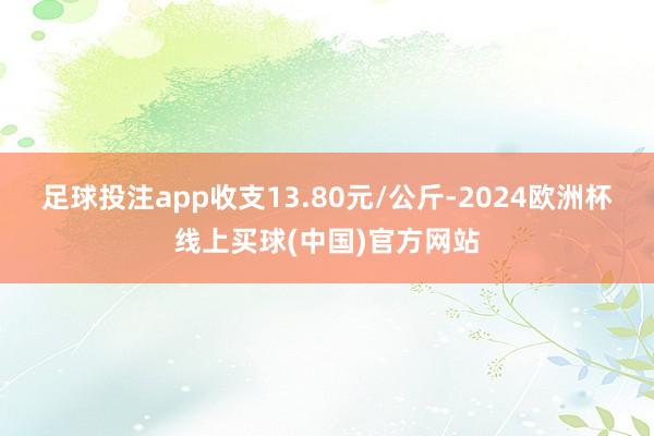 足球投注app收支13.80元/公斤-2024欧洲杯线上买球(中国)官方网站